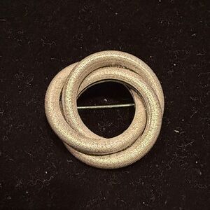 Sarah Coventry Satin Finished Silver Brooch